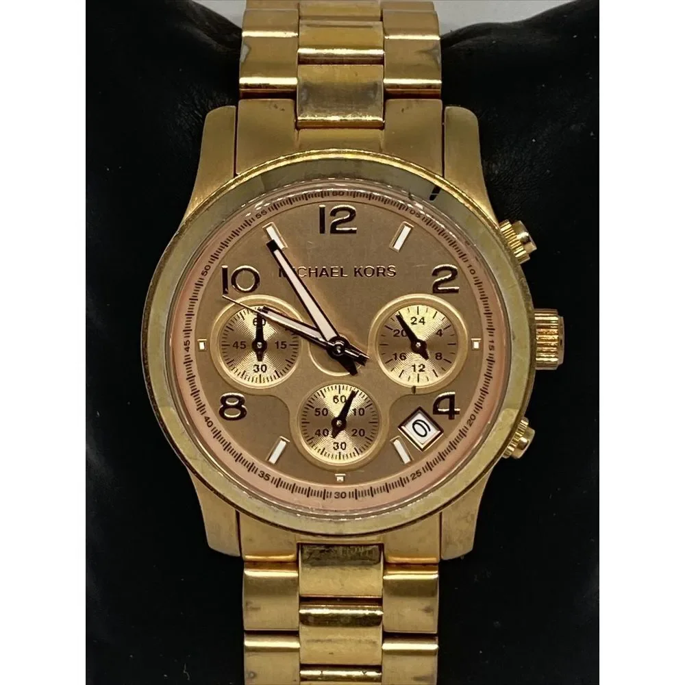Michael Kors Runway MK5128 Women Stainless Steel Analog Dial Quartz Watch UC846